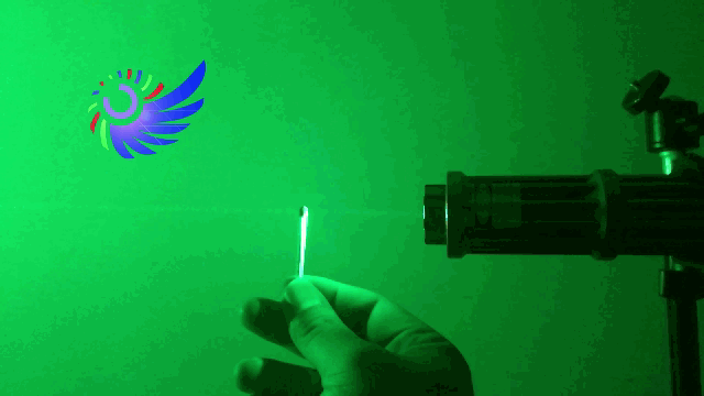 Laser lit up matches instantly