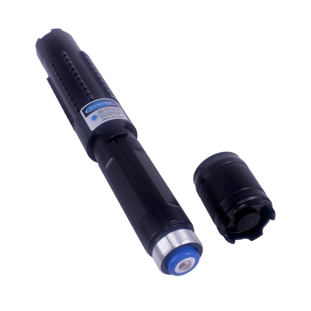 3000mW 445nm Blue High Power Burning Laser Pointer Adjustable-Focus 5-Lens