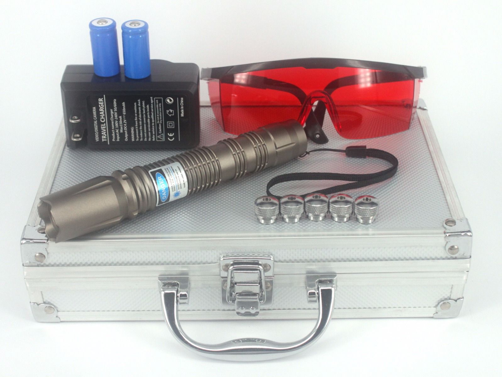 1000mW 450nm Blue High Power Burning Laser Pointer Torch & Flashlight Style B830 Cool