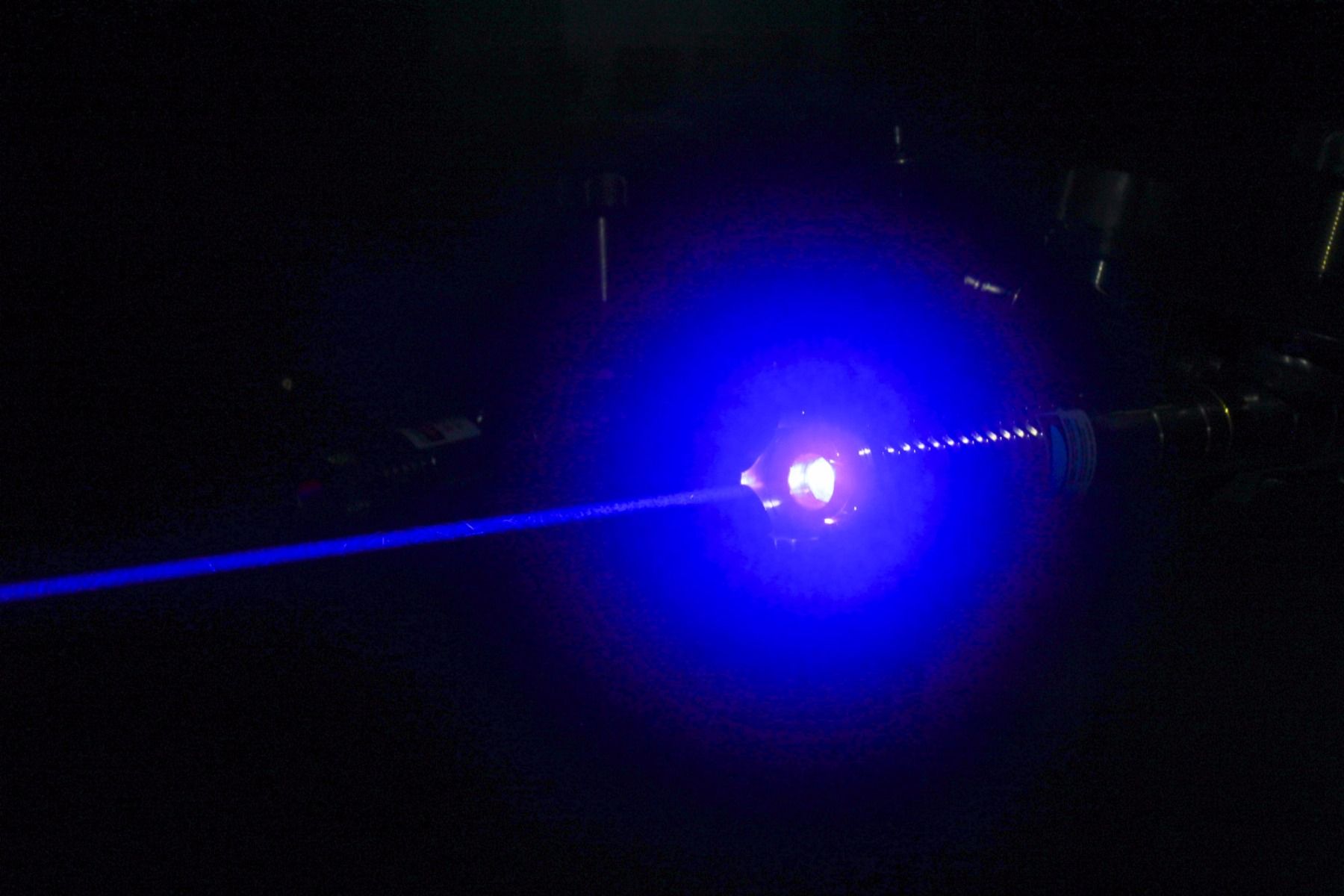 1000mW 450nm Blue Powerful Burning Laser Pointer Stainless Steel B990