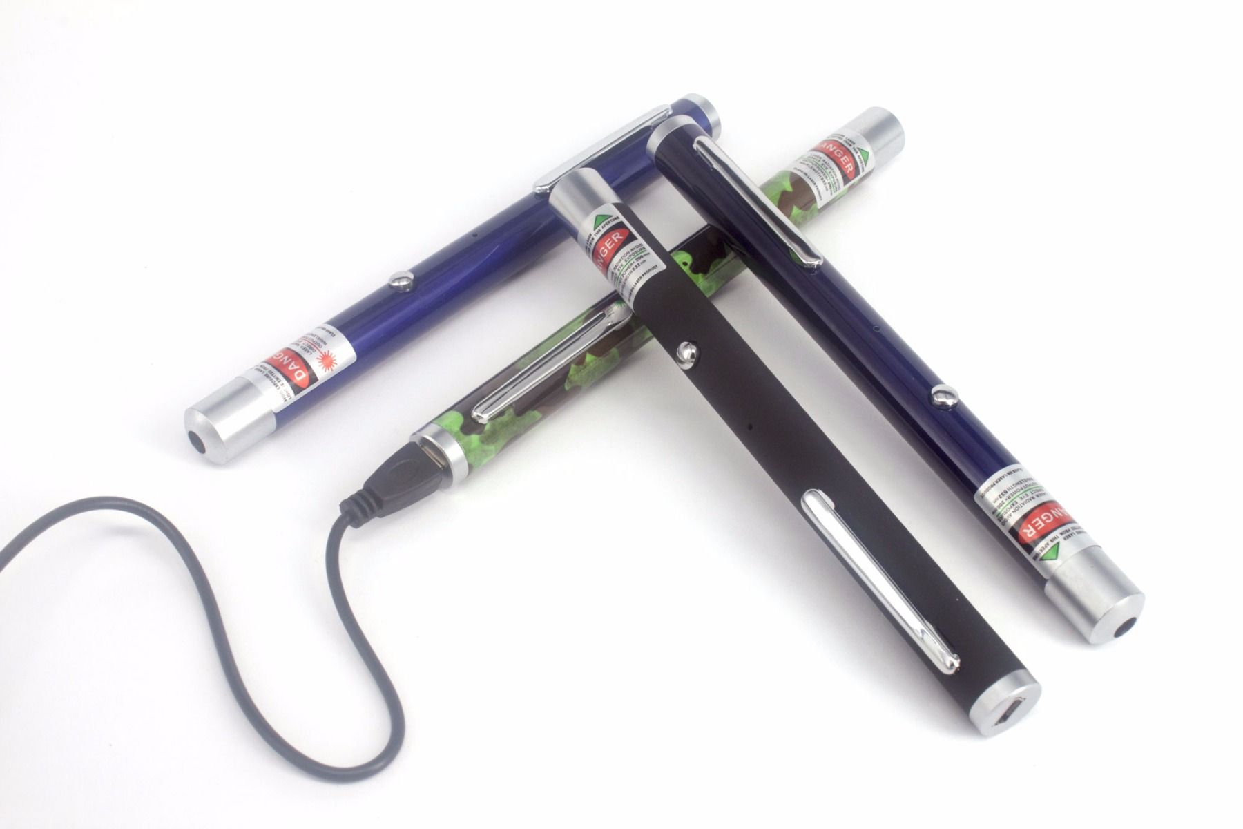 50mW 532nm Green Laser Pen SingleBeamSpot BuiltinRechargeable