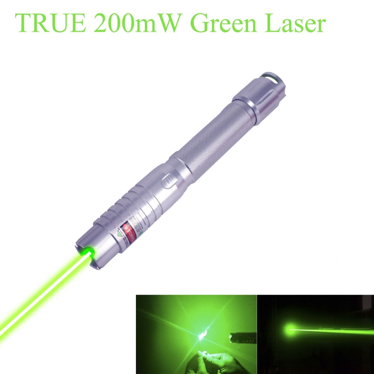 True 200mw 532nm Powerful Green Laser Pointer With Battery Charger 5 Lenses G800 Cool Laser Pointers