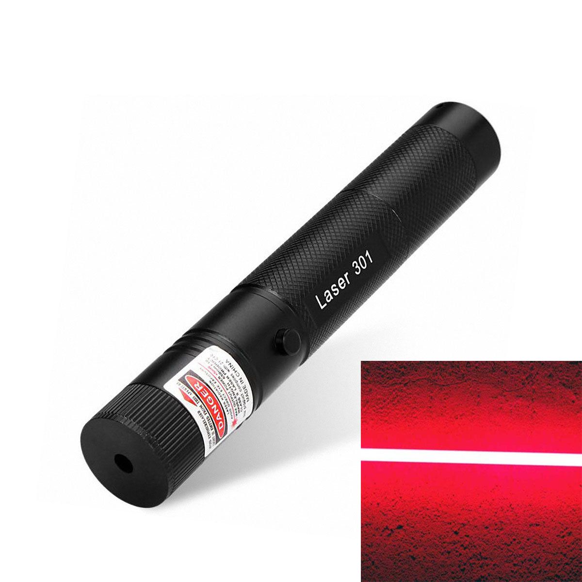 650nm Red Dot Light Laser Pen Pointer Lazer Adjustable Focus Visible Beam 301 