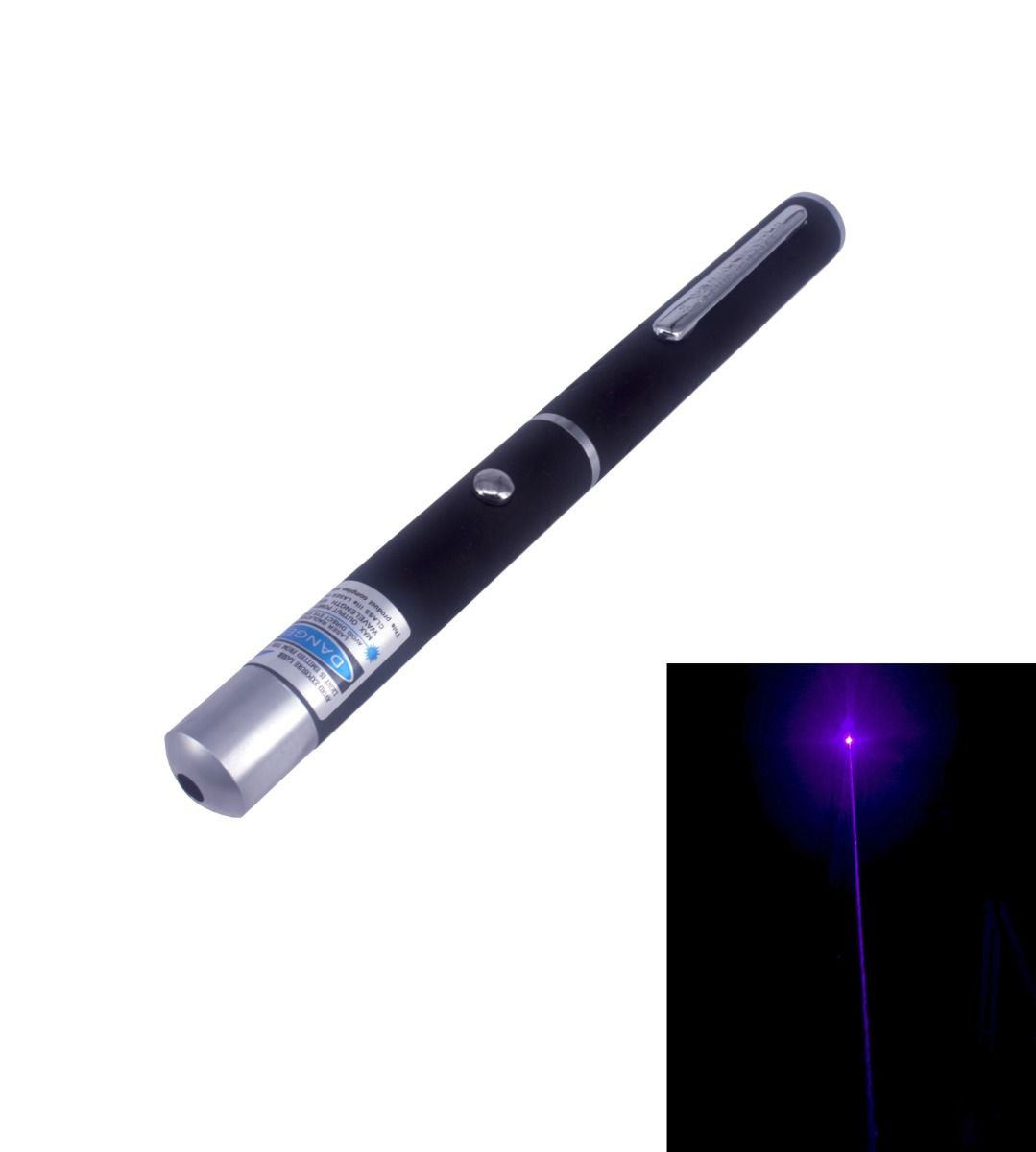 5mW 405nm Beam Light Purple Laser Pointer Pen 