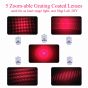 5 zoom-able grating coated lenses used for as laser stage light, star light Lab, DIY.