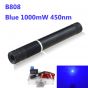 This 1000mW 450nm Blue High Power Burning Laser Pointer can lit up matches, burn papers and wood. It is a real 1000mW blue laser, same as some sellers labeled "10000mW" or "10w laser".