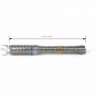 3000mW 450nm Blue Powerful Burning  Laser Pointer Stainless Steel - B990