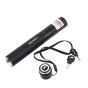 True 50mW 532nm Green Laser Pointer Zoomable-Lens Flashlight-Shape - G301