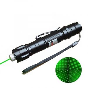 50mW 532nm Green Laser Pointer with Clip Interchangeable-Lens 5 Lenses - G920