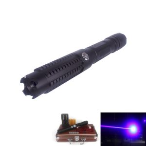 The B821 REAL 1000mW blue laser is the better 1w handheld high power burning laser in the market. Key specifications: REAL 1000mW, Blue 450nm, 120 seconds duty cycle, lower than 2.5 mRad divergence, 6.2 miles(10km) visible laser beam distance, interchange