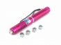 1000mW 450nm Blue High Power Burning Laser Pointer Pen - Pink Shell - B808